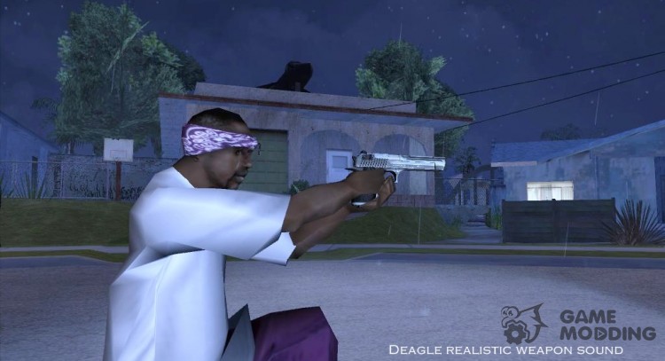 Deagle realistic weapon sound для GTA San Andreas