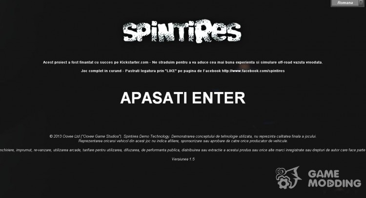 Romanian translation (Traducere în limba română) for Spintires DEMO 2013