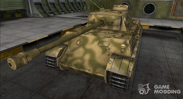 Mini remodelación con corteza para la Pz V Pantera para World Of Tanks