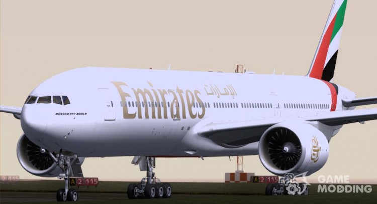 Boeing 777-21HER Emirates для GTA San Andreas