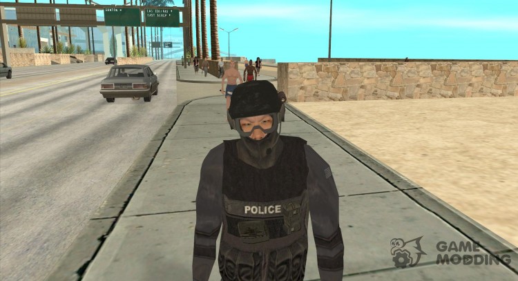 Спецназовец из SWAT 4 для GTA San Andreas