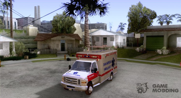 Ford ambulancia E-350 2 para GTA San Andreas