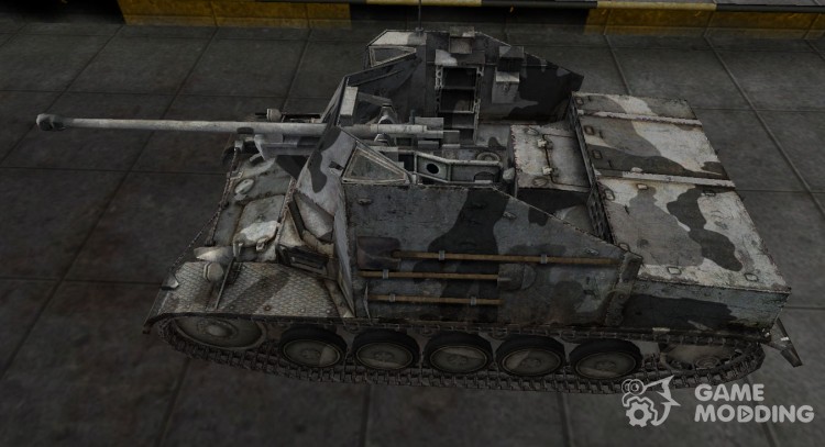 The skin for the German Marder II tank for World Of Tanks