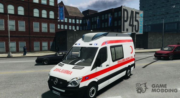 Mercedes Sprinter Turkish Ambulance для GTA 4