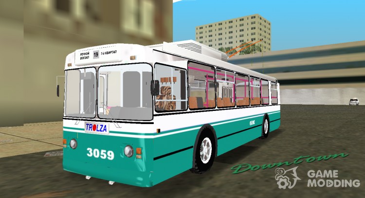 El trolebús Тролза 682Г la ruta nº 19 de la ciudad de togliatti para GTA Vice City