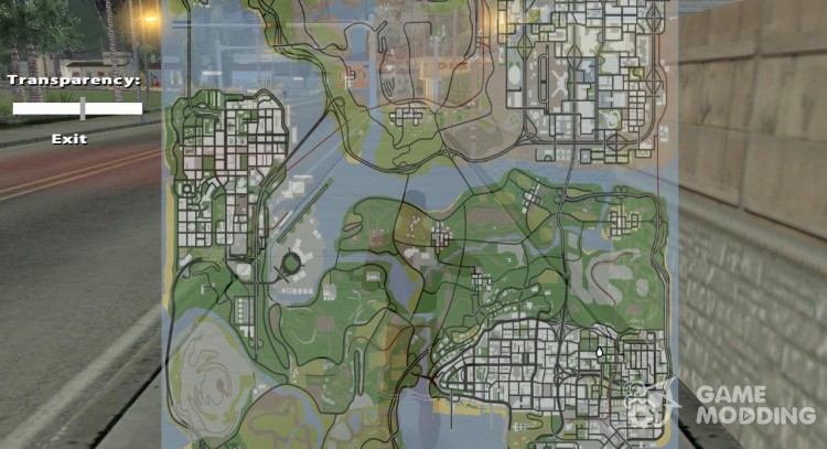 Map in Game v1 для GTA San Andreas