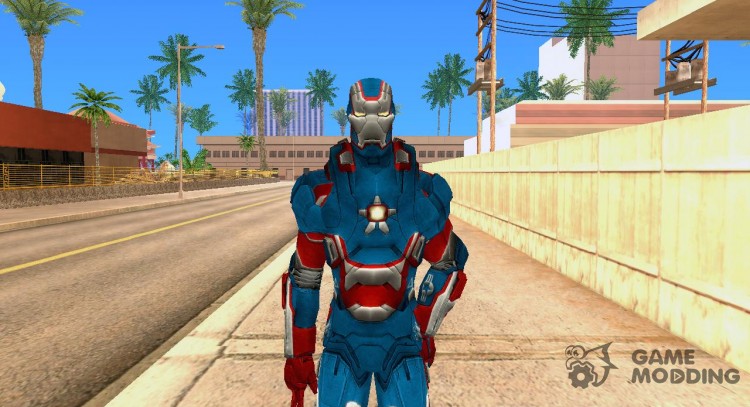 Iron man Iron Patriot для GTA San Andreas