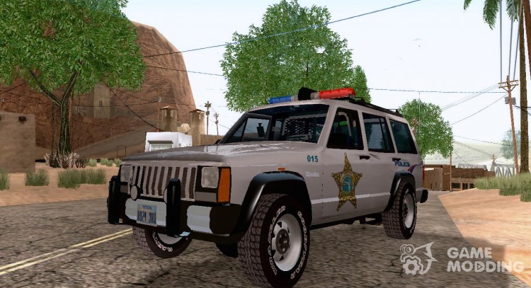 Jeep Cherokee Police 1988 for GTA San Andreas