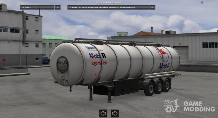 Mobil Fuels and Oils Tanker para Euro Truck Simulator 2