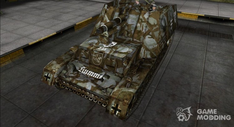 Модель Hummel с экипажем для World Of Tanks