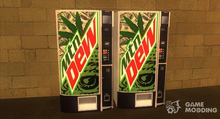 Las nuevas máquinas expendedoras de Mountain Dew para GTA San Andreas