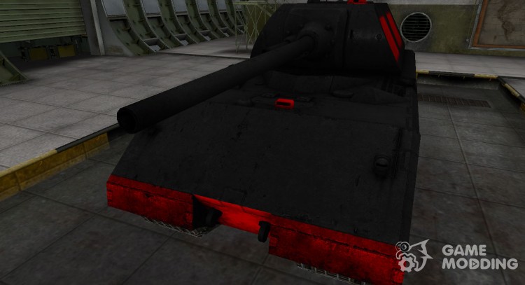 Черно-красные зоны пробития Maus для World Of Tanks
