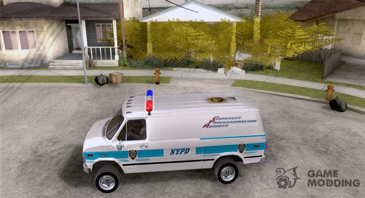 Chevrolet VAN G20 NYPD SWAT for GTA San Andreas