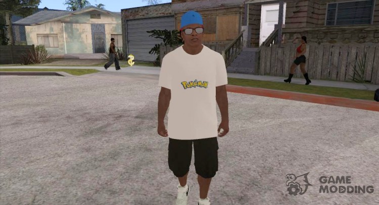 Franklin Pokemon T-shirt for GTA San Andreas
