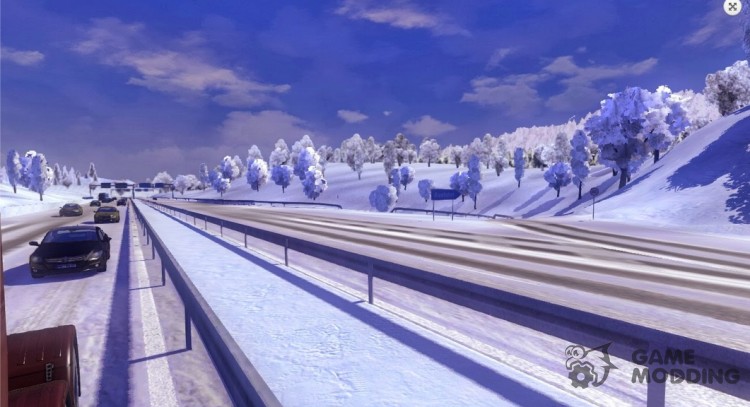 WinterMod v3.0 for v1.8.2.5 для Euro Truck Simulator 2