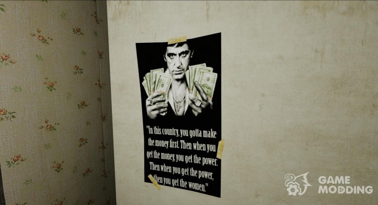 New posters in the second apartment for GTA 4
