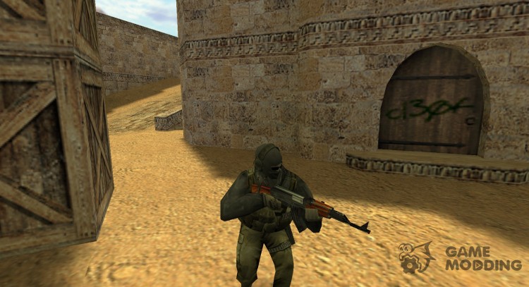 Призрак (MW2 скин) для Counter Strike 1.6