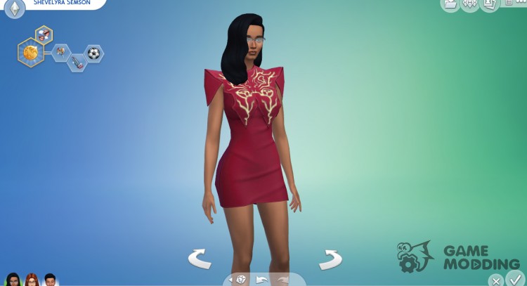 Vestido Madlen Lucia Dress para Sims 4