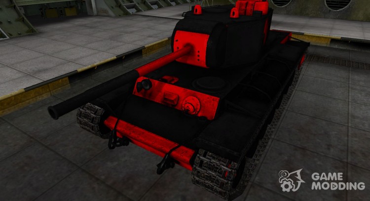 Черно-красные зоны пробития КВ-3 для World Of Tanks