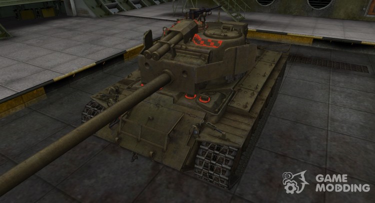 Contour zone breakthrough T26E4 SuperPershing for World Of Tanks