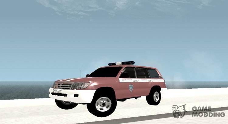 Toyota Land Cruiser 100 2007 Дежурная Служба Пожаротушения для GTA San Andreas