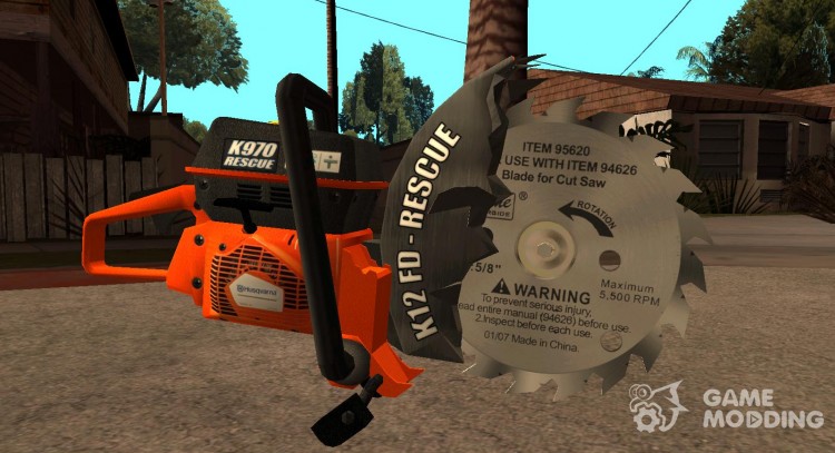 Disc chainsaw for GTA San Andreas