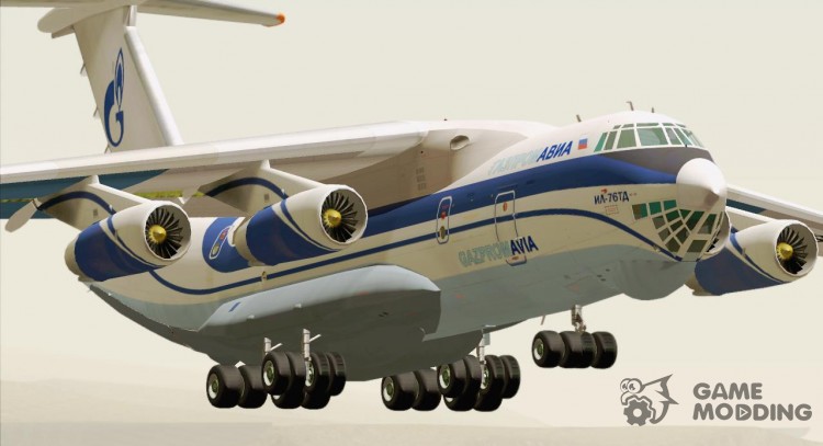 IL-76ТД gazprom avia para GTA San Andreas