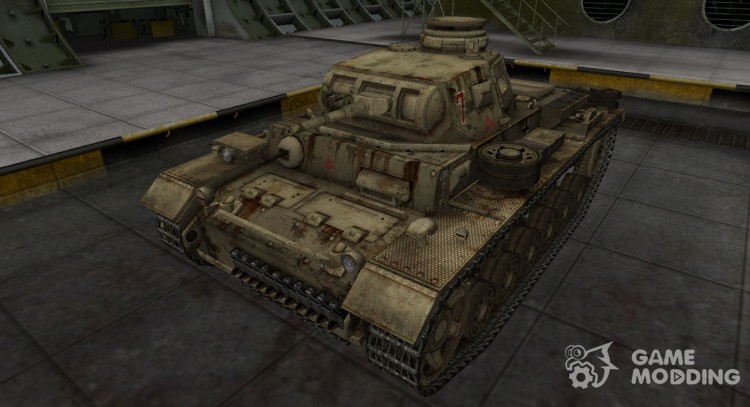 Casco de camuflaje Panzer III para World Of Tanks