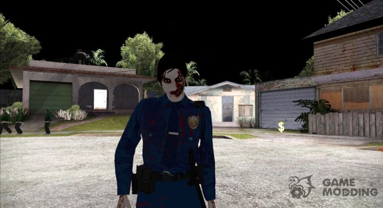 Female Zombie Cop для GTA San Andreas