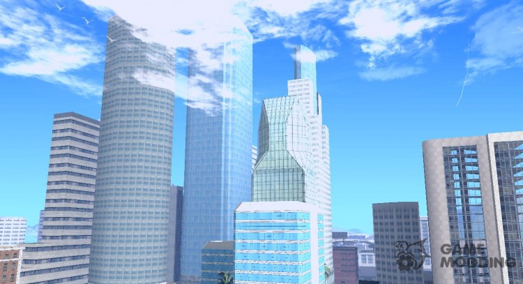 New textures of the skyscrapers of LA for GTA San Andreas