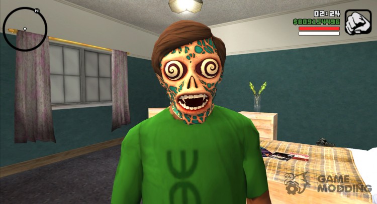 La máscara de extraterrestre v1 (GTA Online) para GTA San Andreas