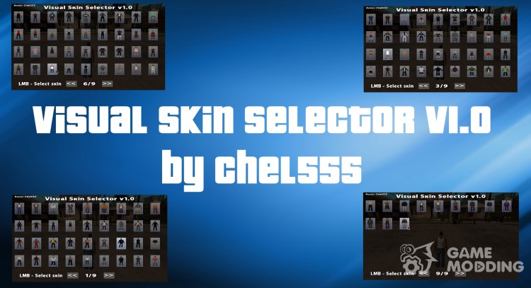 Visual Skin Selector v1.0 для GTA San Andreas