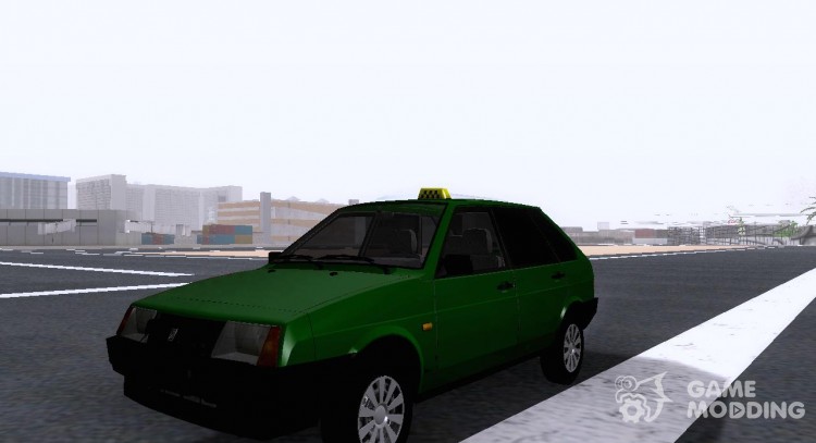 Ваз 2109 Коротко-крылое Такси для GTA San Andreas
