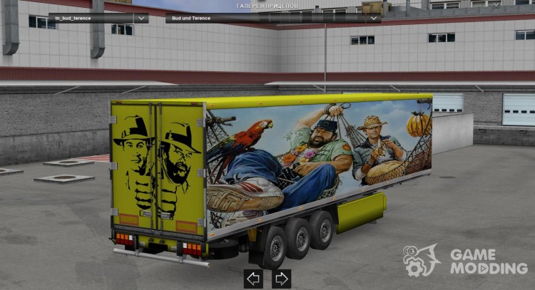 Bud and Terence Trailer для Euro Truck Simulator 2