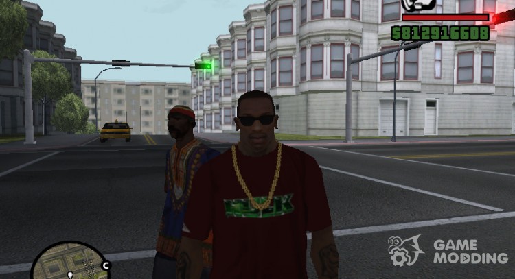 Футболка с халком для GTA San Andreas