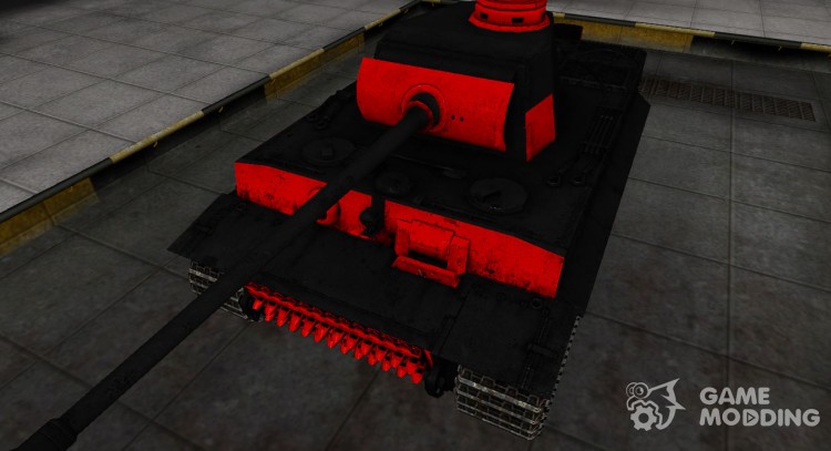 Черно-красные зоны пробития PzKpfw VI Tiger для World Of Tanks