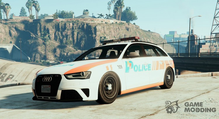 Audi RS4 Swiss - GE Police para GTA 5