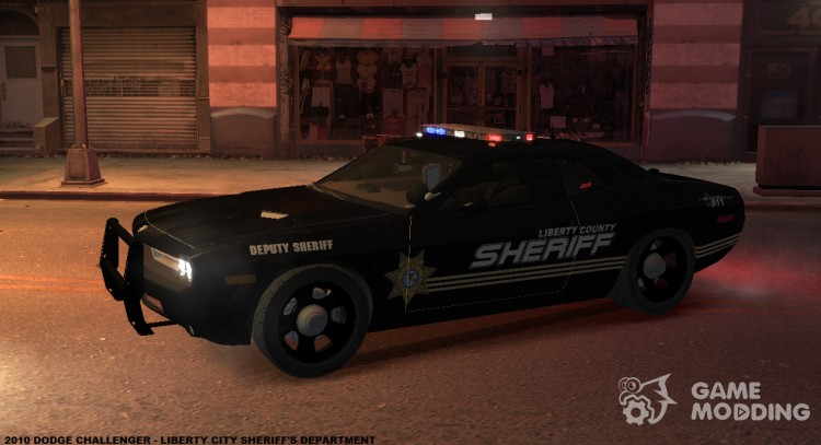 2010 Dodge Challenger - Liberty Sheriff для GTA 4