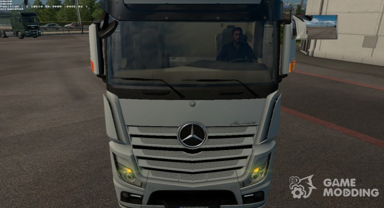 Mercedes MP4 Mirrors with Blinkers для Euro Truck Simulator 2