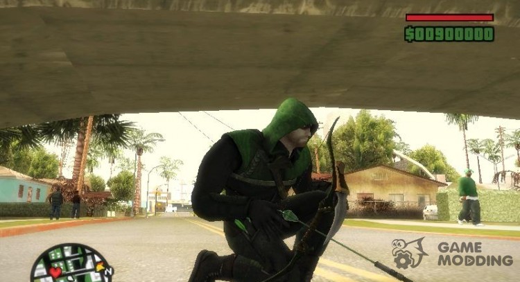 Зеленый лук из Injustice Gods Among Us V3 для GTA San Andreas