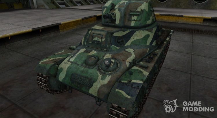 Skin with a camouflage for the Hotchkiss H35 for World Of Tanks
