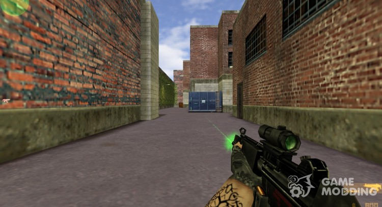 MP5 en la ciudad de camuflaje para Counter Strike 1.6