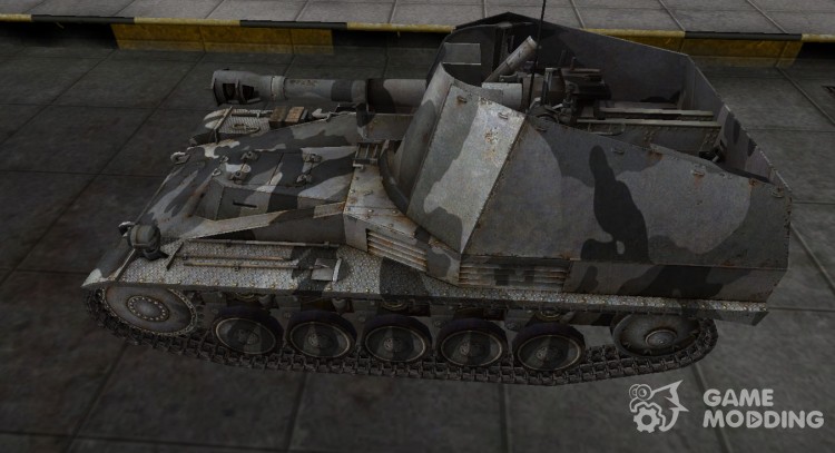 La piel para el alemán, el tanque Wespe para World Of Tanks