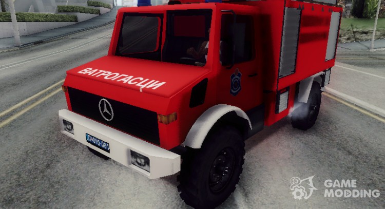 Mercedes-Benz Unimog Vatrogasna Kamion para GTA San Andreas