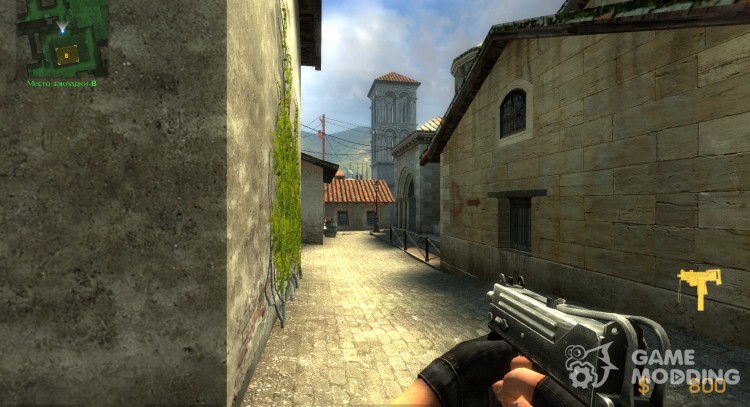 Металический Mac-10 для Counter-Strike Source