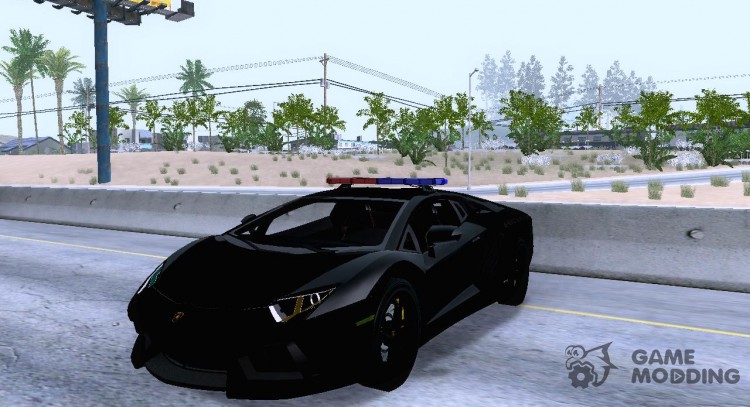 El Lamborghini Aventador LP700-4 Police para GTA San Andreas