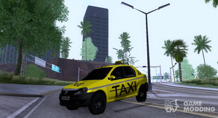 Dacia Logan 2008 LS Taxi para GTA San Andreas