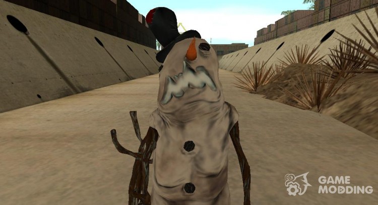 Un muñeco de nieve zombies para GTA San Andreas