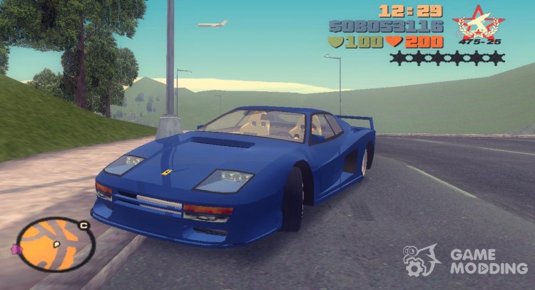 Ferrari Testarossa Koenig Custom для GTA 3