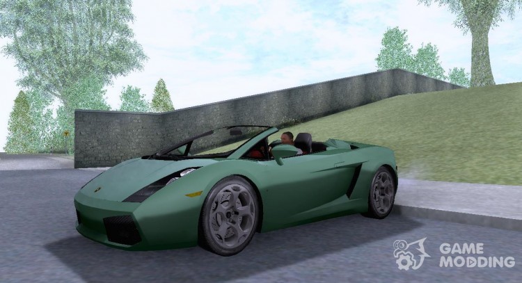 Lamborghini Gallardo Spyder для GTA San Andreas